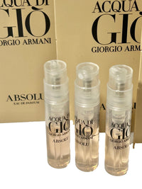 GIORGIO ARMANI Men Acqua Di GIO Absolu De Parfum Sample Spray Perfume 1.2ml /.04 oz - 3 PCS set