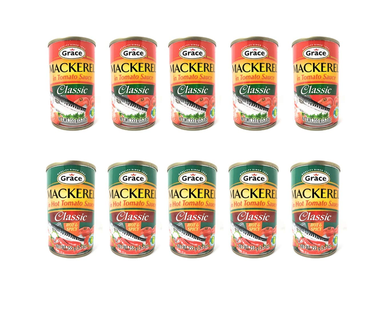 Grace Mackerel in Tomato Sauce 10 Pack (Bundle)