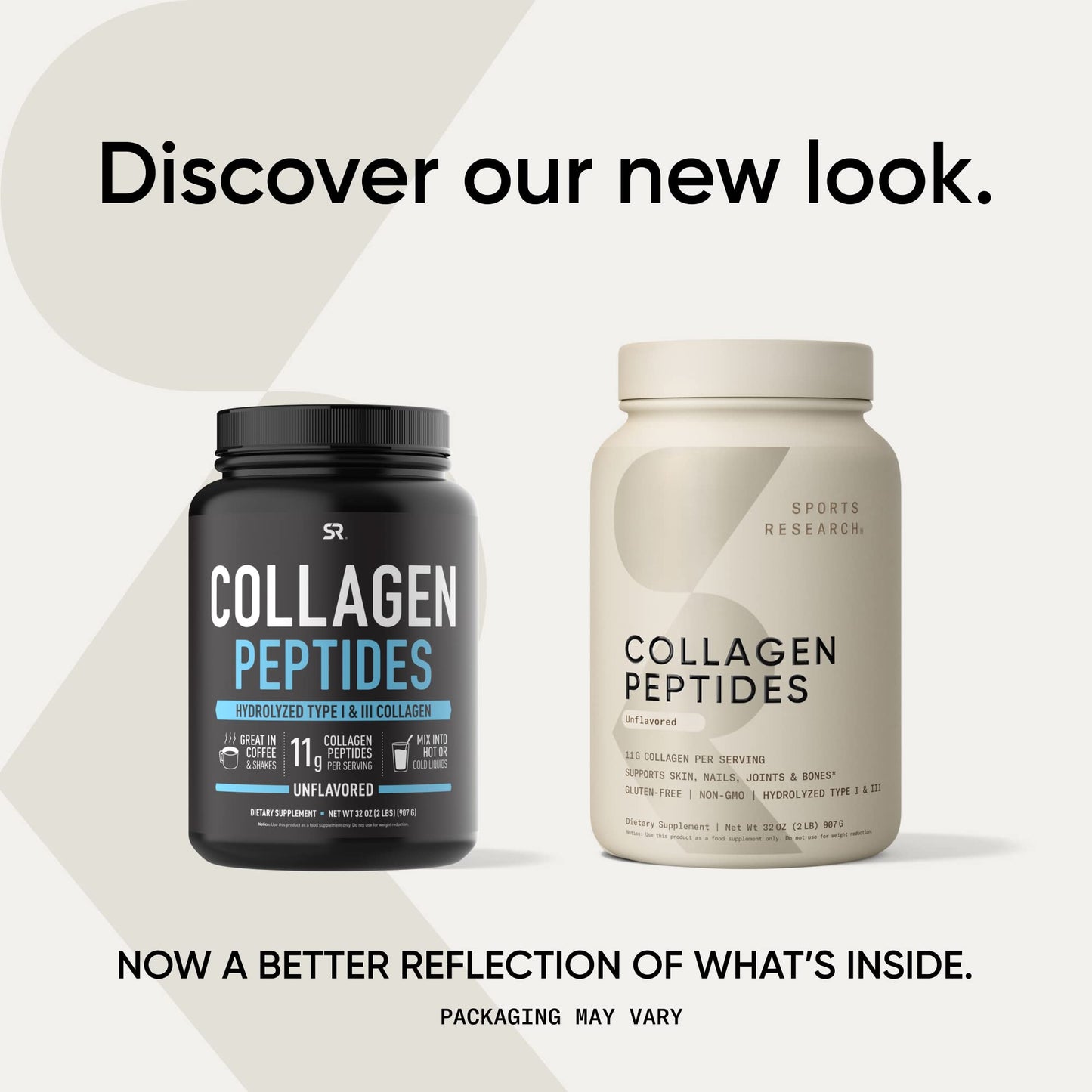 Sports Research Collagen Peptides - Hydrolyzed Type 1 & 3 Collagen Powder Protein Supplement for Healthy Skin, Nails, & Joints - Easy Mixing Vital Nutrients & Proteins, Collagen for Women & Men