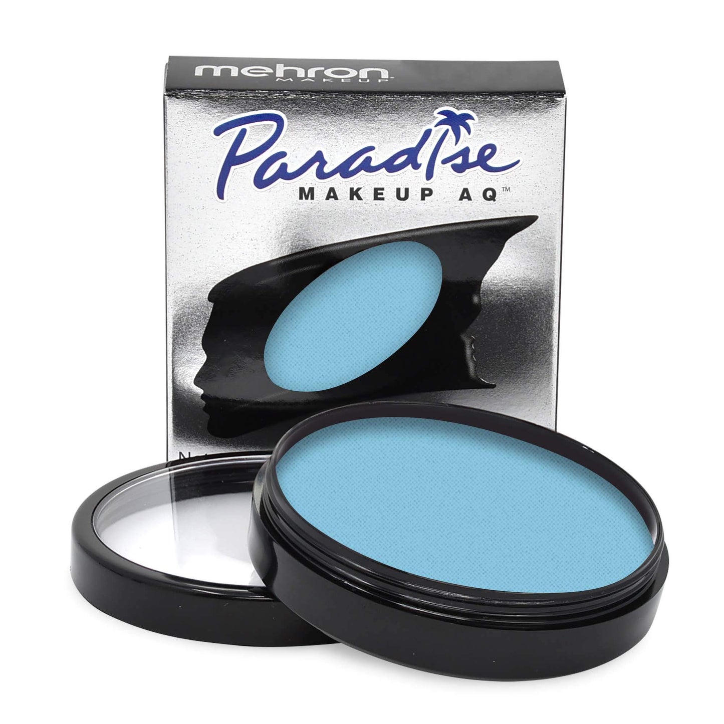 Mehron Makeup Paradise Makeup AQ Pro Size | Stage & Screen, Face & Body Painting, Special FX, Beauty, Cosplay, and Halloween | Water Activated Face Paint & Body Paint 1.4 oz (40 g) (Light Blue)