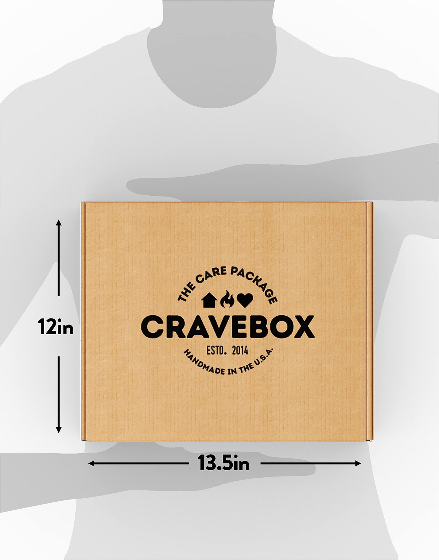 CRAVEBOX Snack Box Variety Pack Care Package (80 Count) Christmas Treats Gift Basket Boxes Pack Adults Kids Grandkids Guys Women Men Boyfriend Candy Birthday Cookies Chips Mix College Office School