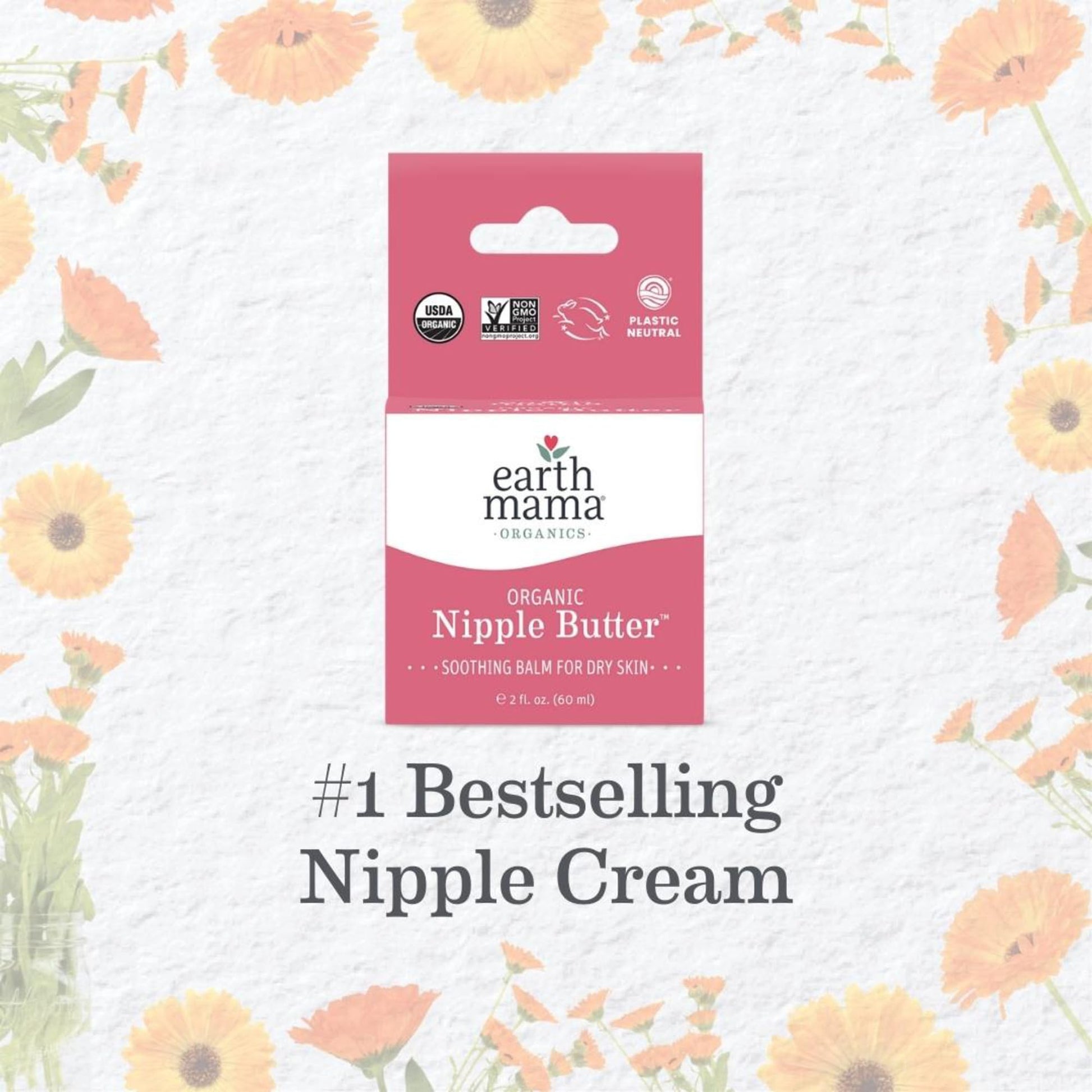 Earth Mama Vegan Nipple Butter | Cruelty-Free Breastfeeding Cream for  Nursing Mamas | Lanolin-free 2-Ounce