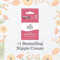 Organic Nipple Butter™ Breastfeeding Cream by Earth Mama | Lanolin-free, Postpartum Essentials Safe for Nursing, Non-GMO Project Verified, 2-Fluid Ounce