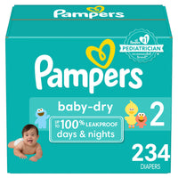 Pampers Baby Dry Diapers - Size 2, 234 Count, Absorbent Disposable Diapers