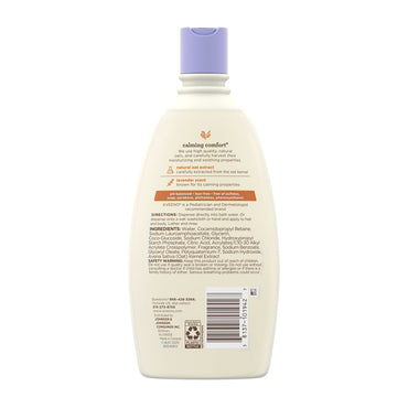 AVEENO BABY Calming Comfort Bath with Relaxing Lavender & Vanilla Scents, Hypoallergenic & Tear-Free Formula, Paraben- & Phthalate-Free, 18 Fl Oz (Pack of 1)