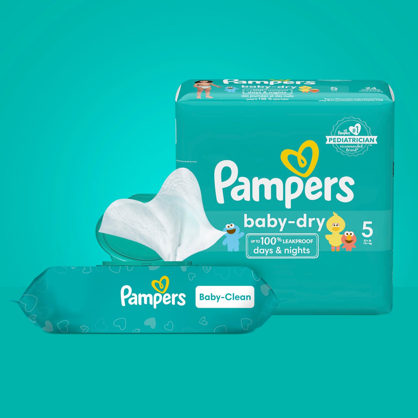 Pampers Baby Clean Wipes, Baby Fresh Scented - 72 Count