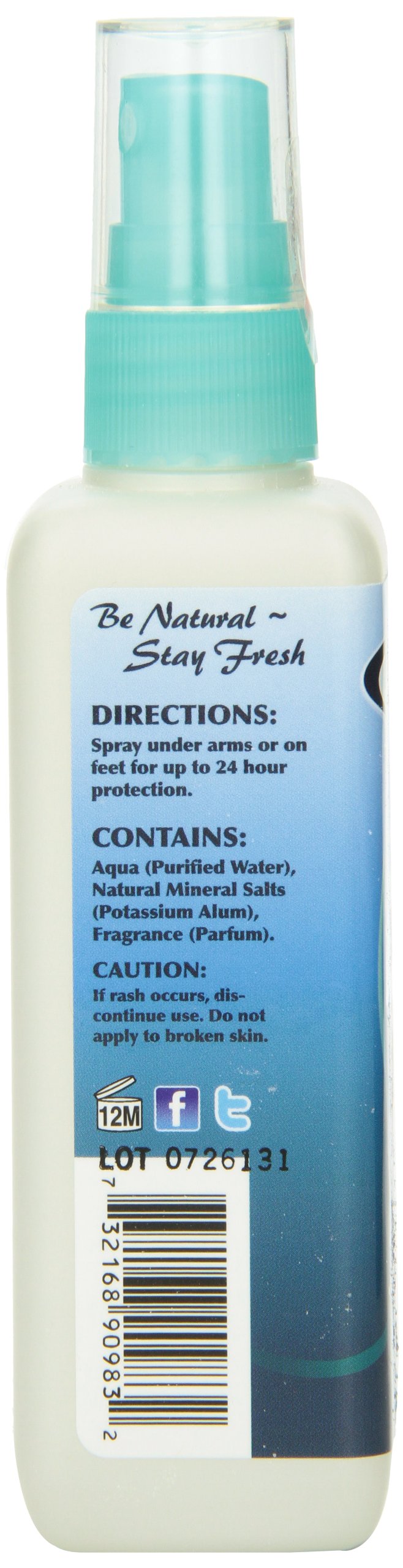 Naturally Fresh Deodorant, Spray Mist, Ocean Breeze, 4-Ounce Bottles