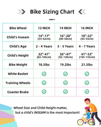 JOYSTAR 14 Inch Kids Bike for 3 4 5 Years Girls 14" Children Toddler Girl Bicycle with Training Wheels and Coaster Brake for 3-5 Years Kids 85% Assembled Macarons