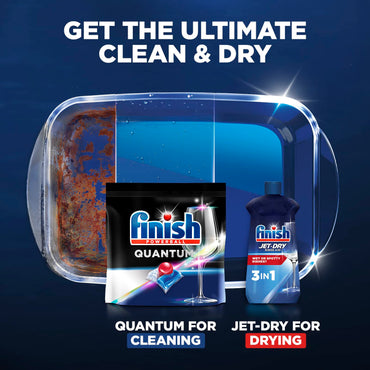 Finish - Quantum - 82ct - Dishwasher Detergent - Powerball - Ultimate Clean & Shine - Dishwashing Tablets - Dish Tabs (Packaging May Vary)