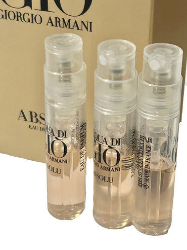 GIORGIO ARMANI Men Acqua Di GIO Absolu De Parfum Sample Spray Perfume 1.2ml /.04 oz - 3 PCS set