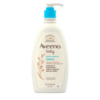 Aveeno Baby Daily Moisture Moisturizing Lotion for Delicate Skin with Natural Colloidal Oatmeal & Dimethicone, Hypoallergenic, Fragrance-, Phthalate- & Paraben-Free, 18 fl. oz (Package May Vary)