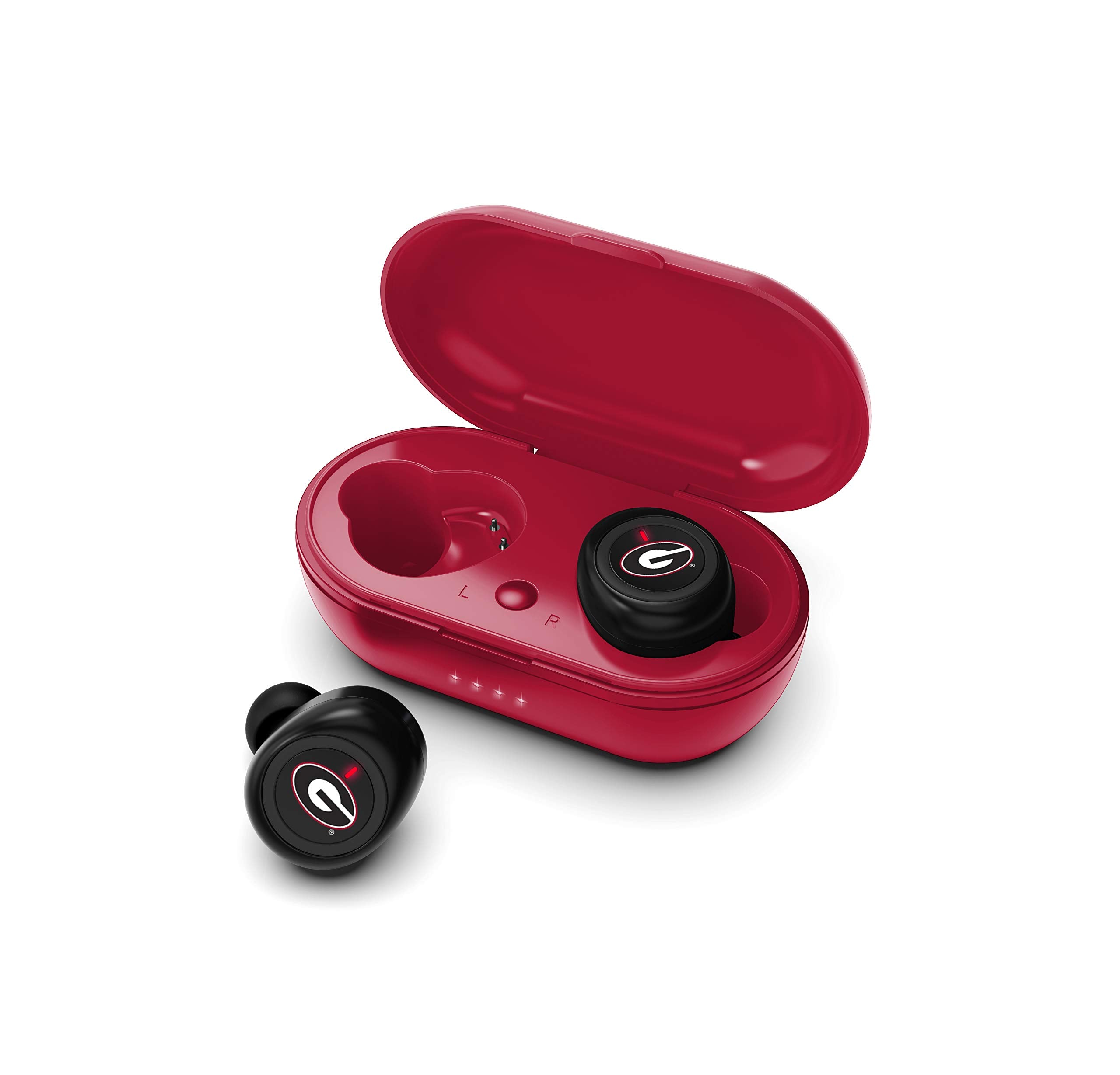 NCAA Georgia Bulldogs True Wireless Earbuds, Team Color