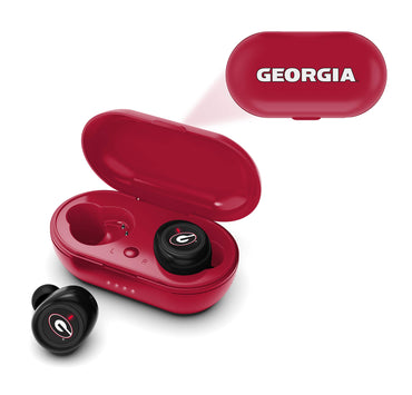 NCAA Georgia Bulldogs True Wireless Earbuds, Team Color