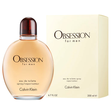 Calvin Klein Obsession for Men Eau de Toilette, 6.7 Fl Oz