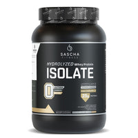 SASCHA FITNESS Hydrolyzed Whey Protein Isolate,100% Grass-Fed (2 Pounds, All) (Caramel)