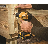 DEWALT 20V Max Cordless Drill / Driver Kit, Compact, 1/2-Inch (DCD771C2), Dewalt Yellow