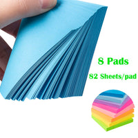 Sticky Notes 3x3 Inches,Bright Colors Self-Stick Pads, Easy to Post for Home, Office, Notebook, 82 Sheets/pad