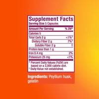 Metamucil, Daily Psyllium Husk Powder Supplement, 3-in-1 Fiber for Digestive Health, Plant Based Fiber, 300ct Capsules (Packaging May Vary)