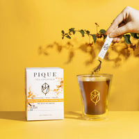 Pique Organic Specialty Tea Crystals Sampler - Support Healthy Digestion, Immunity, Metabolism - 98 Single Serve Sticks (Pack of 5)