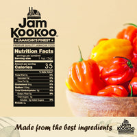 Jam KooKoo Scotch Bonnet Pepper Hot Sauce, 5 floz / 150 ml, Real Jamaican Premium Quality Hot Sauce, Gluten Free, NON-GMO (Yellow)