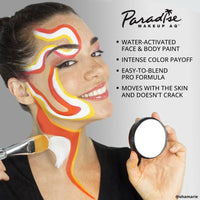 Mehron Makeup Paradise Makeup AQ Pro Size | Stage & Screen, Face & Body Painting, Special FX, Beauty, Cosplay, and Halloween | Water Activated Face Paint & Body Paint 1.4 oz (40 g) (Light Blue)