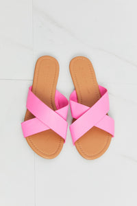 WILD DIVA Crisscross Slippers