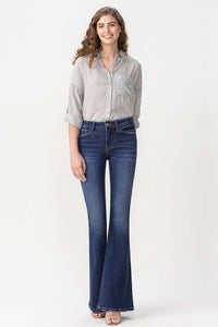 Lovervet Full Size Joanna Midrise Flare Jeans