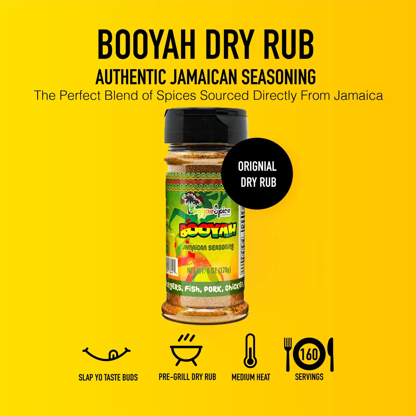 REGGAE SPICE Jamaican Jerk Seasoning Authentic Wet Rub Marinade Sauce - Perfect for Beef, Pork, Chicken, Seafood, and Vegetables - 3 pack: 1 Spicy Wet Rub, 1 Sweet Wet Rub, and 1 Dry Booyah Seasoning