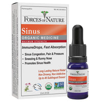 Forces of Nature - Natural Organic Sinus Maximum Strength Medicine (10ml) Non Drowsy, Non Addictive, Non GMO -Fight Congestion, Sinus Pressure, Pain, Sneezing and Runny Nose, Promote Sinus Health