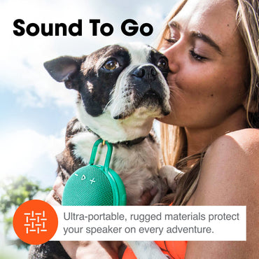 JBL Clip 3, Desert Sand - Waterproof, Durable & Portable Bluetooth Speaker - Up to 10 Hours of Play - Includes Noise-Cancelling Speakerphone & Wireless Streaming