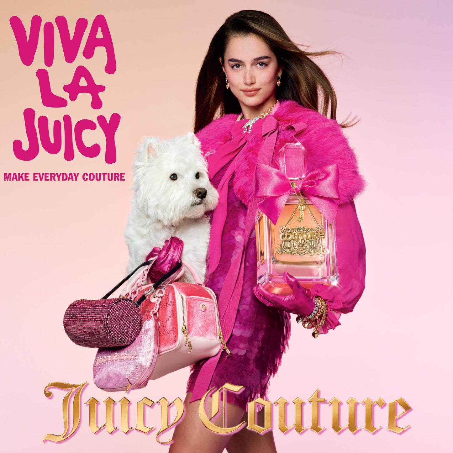 Juicy Couture, Viva La Juicy Eau De Parfum, Women's Perfume with Notes of Mandarin, Gardenia & Caramel, Fruity & Sweet Perfume for Women, EDP Spray, 1.7 Fl Oz