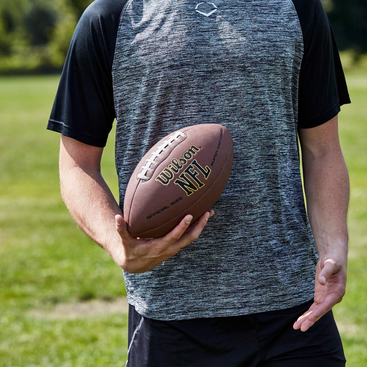 Wilson NFL Super Grip Composite Football - Junior Size, Brown