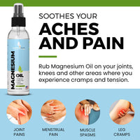 Magnesium Oil Spray - Large 8oz Size - Extra Strength - 100% Pure for Less Sting - Less Itch - Essential Mineral Source - Made in USA