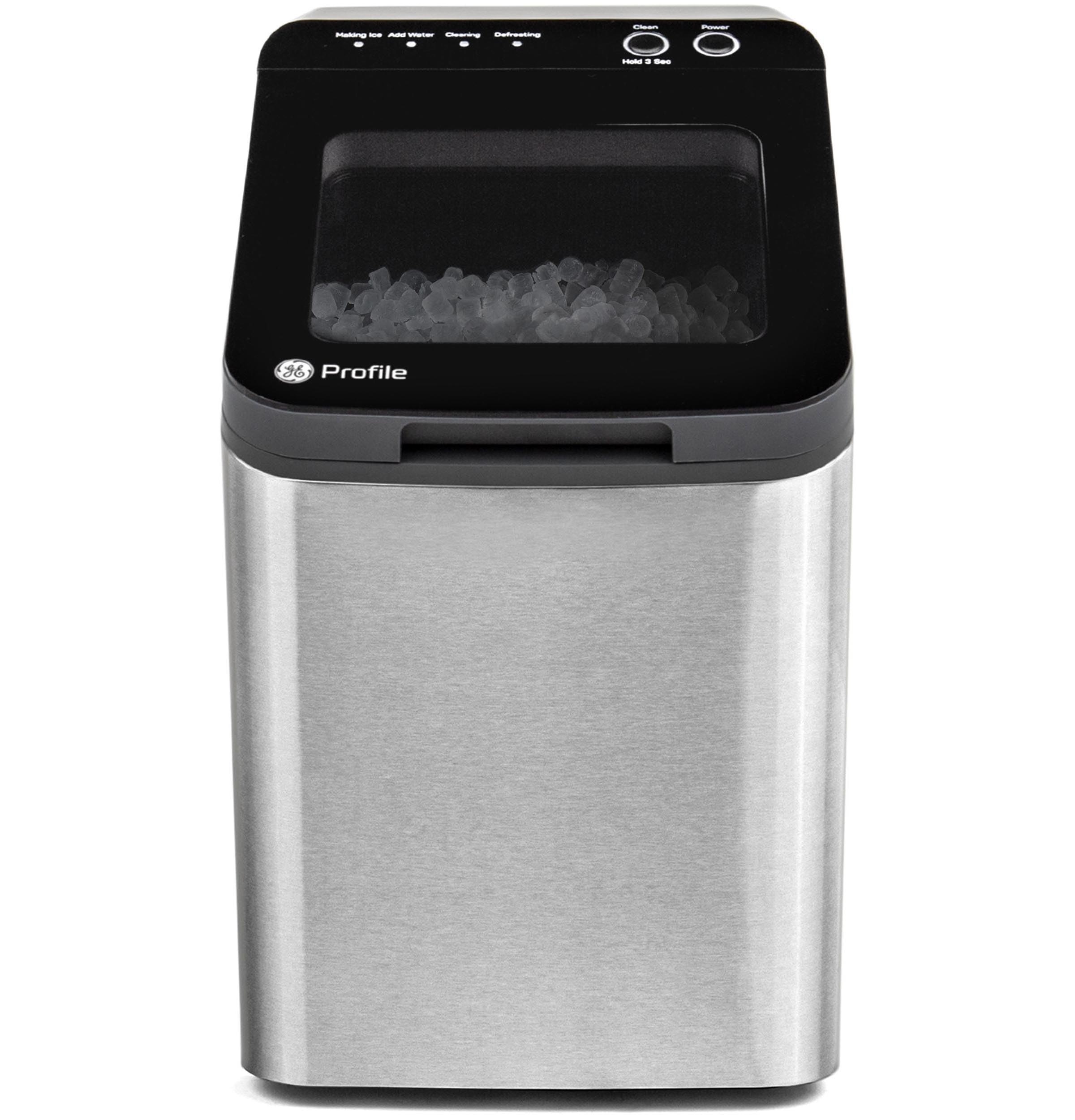 GE Profile Opal 1.0 Nugget Ice Maker| Countertop Pebble Ice Maker | Portable Ice Machine Makes up to 34 lbs. of Ice Per Day | Stainless Steel Finish