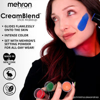 Mehron Makeup CreamBlend Stick | Face Paint, Body Paint, & Foundation Cream Makeup | Body Paint Stick .75 oz (21 g) (White)