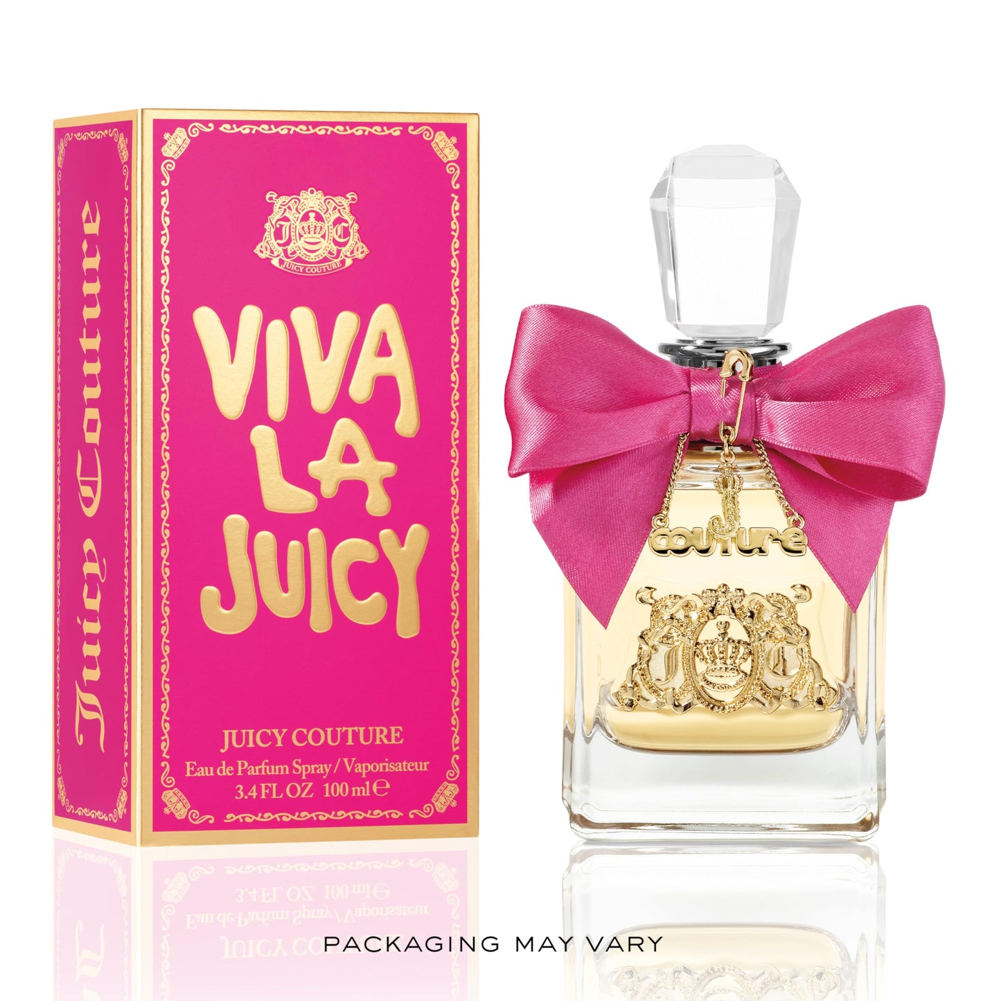 Juicy Couture, Viva La Juicy Eau De Parfum, Women's Perfume with Notes of Mandarin, Gardenia & Caramel, Fruity & Sweet Perfume for Women, EDP Spray, 3.4 Fl Oz