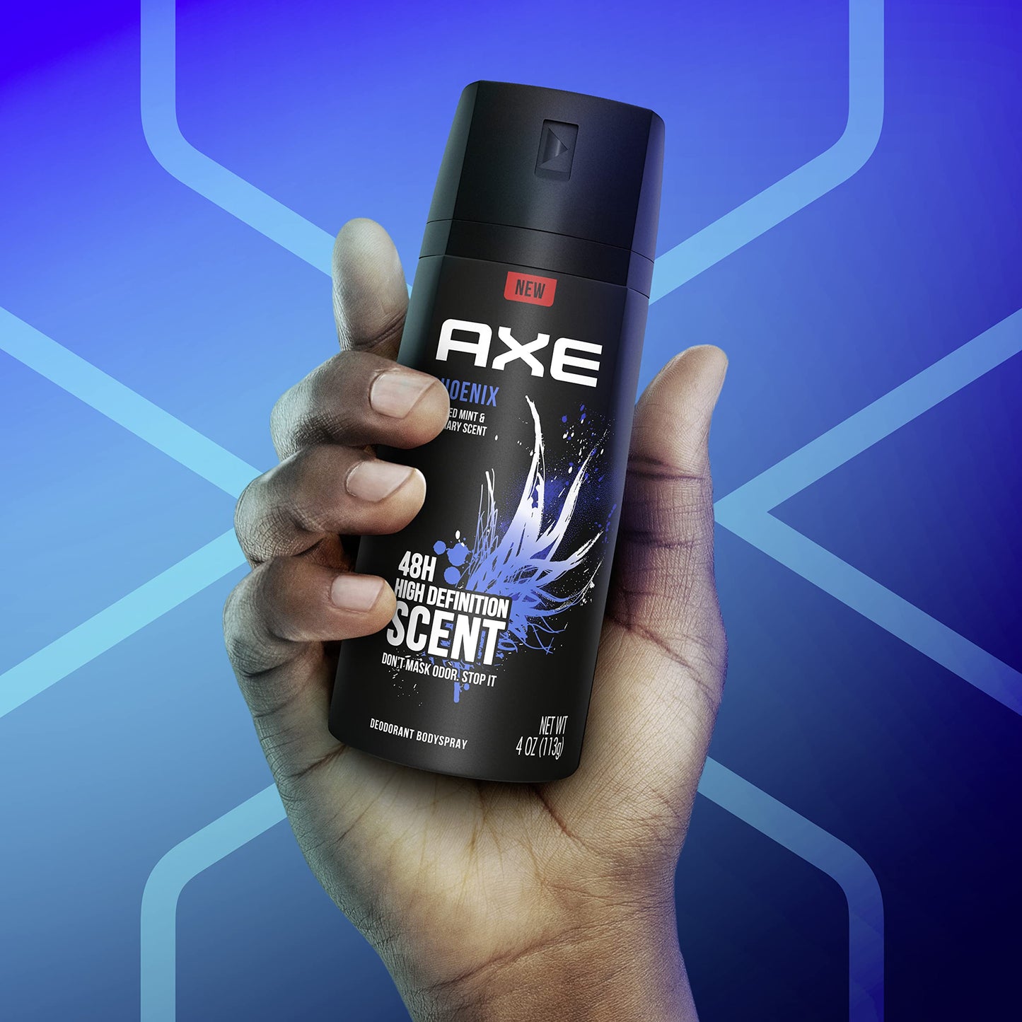 Axe Body Spray Deodorant For Long Lasting Odor Protection, Phoenix Deodorant For Men Formulated Without Aluminum, 4 Oz (Pack of 4)