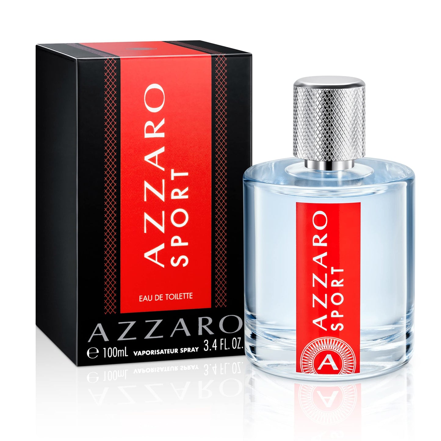 Azzaro Sport Eau de Toilette - Fresh & Clean Mens Cologne - Citrus, Aromatic & Woody Fragrance - Everyday Casual Wear - Energizing Scent - Luxury Perfumes for Men, 3.4 Fl Oz