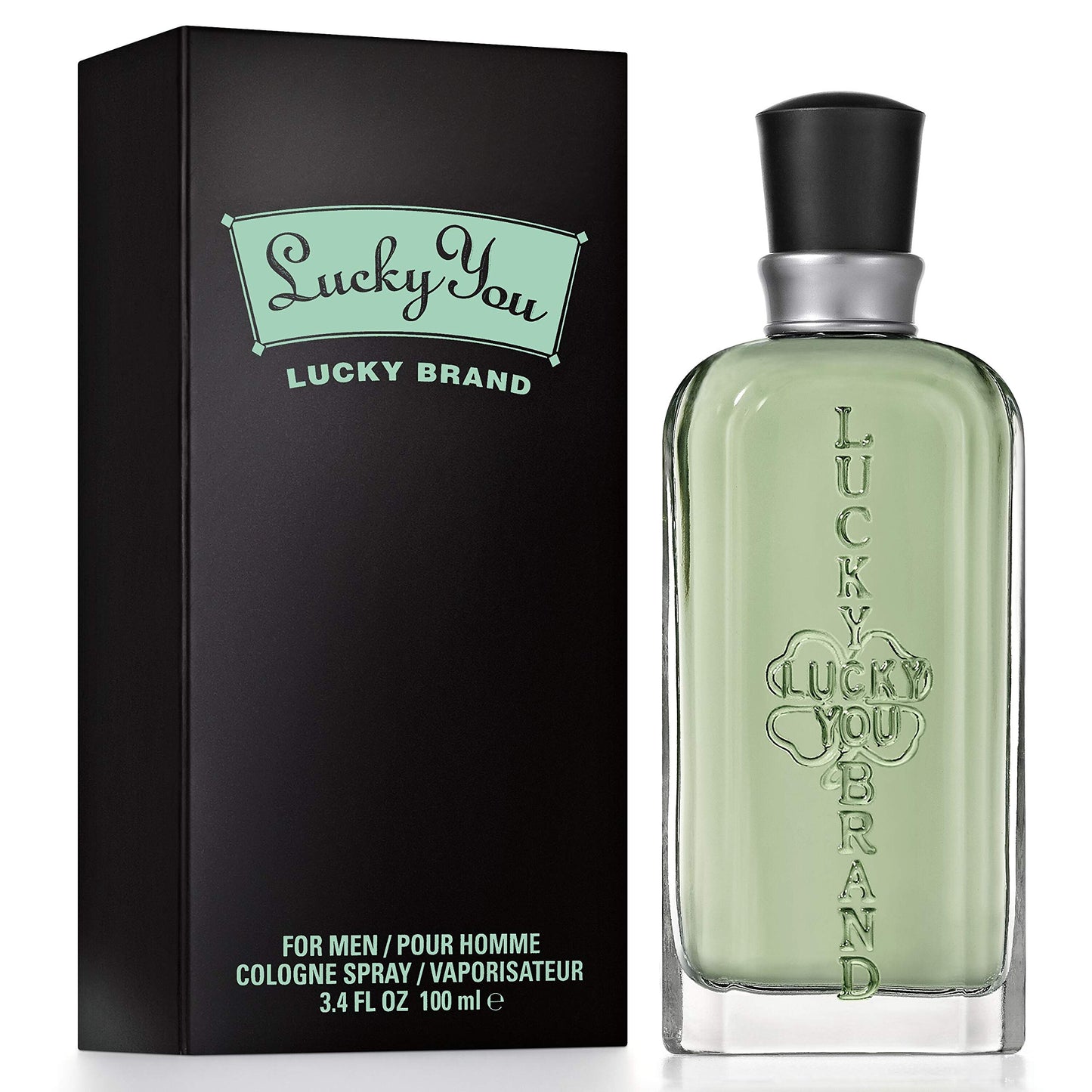 LUCKY You Cologne Spray for Men, Day or Night Casual Scent with Bamboo Stem Fragrance Notes, 3.4 Ounce