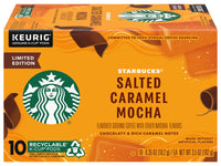 Starbucks Limited Edition Coffee K-Cups, Salted Caramel Mocha, Keurig Genuine K-Cup Pods, Chocolaty & Rich Caramel Notes, 10 CT K-Cups/Box (Pack of 3)
