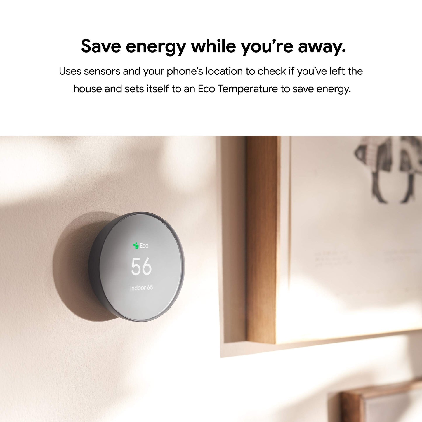 Google Nest Thermostat - Smart Thermostat for Home - Programmable Wifi Thermostat - Charcoal (Refurbished)