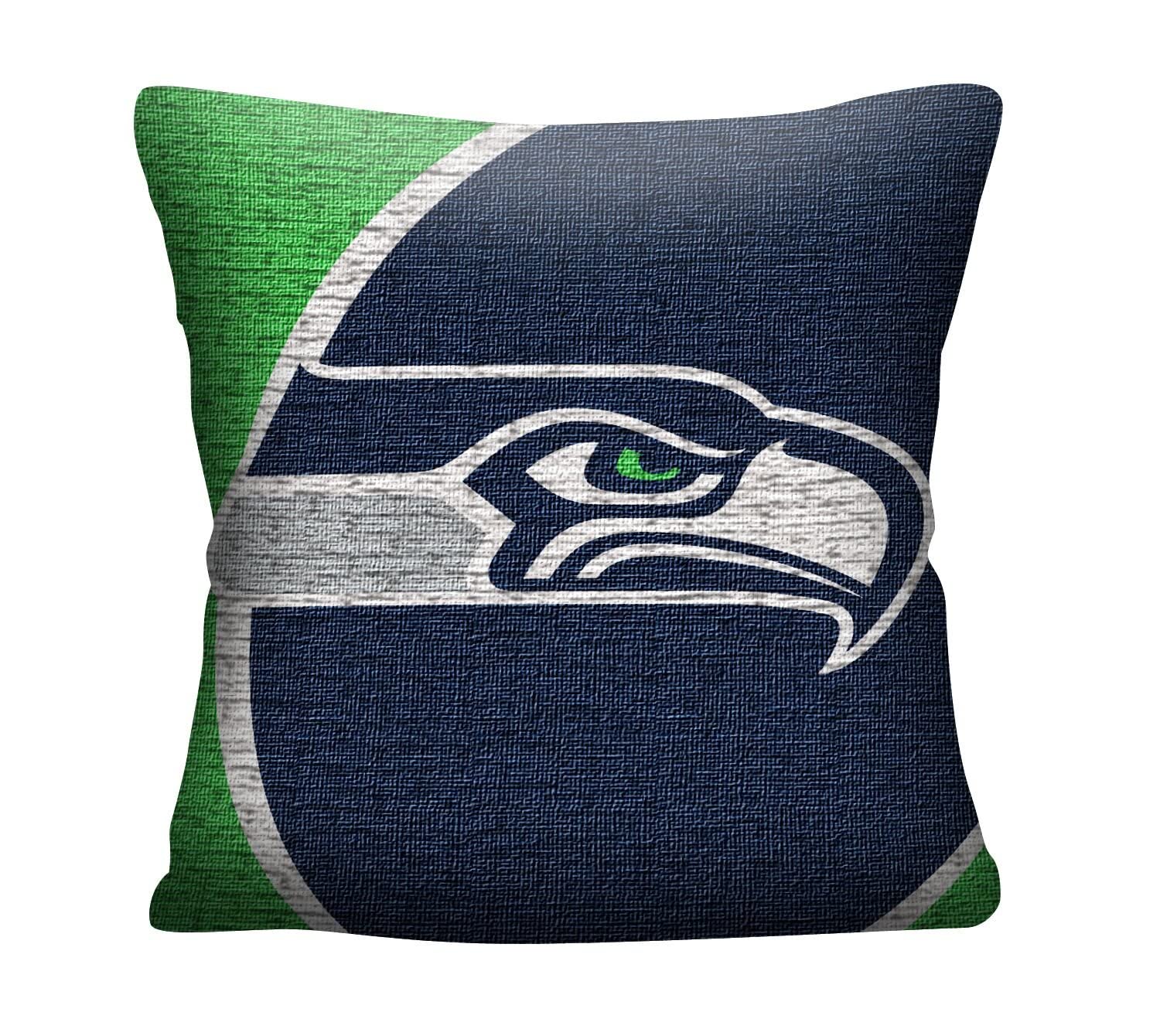 Northwest NFL Seattle Seahawks Unisex-Adult Jacquard Woven Pillow, 20" x 20", Portal