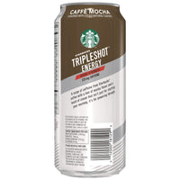 Starbucks Tripleshot Energy Extra Strength Espresso Coffee Beverage, Cafe Mocha, 15 fl oz. cans (12 Pack)