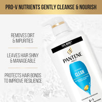 Pantene 2-in-1 Shampoo and Conditioner Twin Pack with Hair Treatment Set, Classic Clean, 1 Set