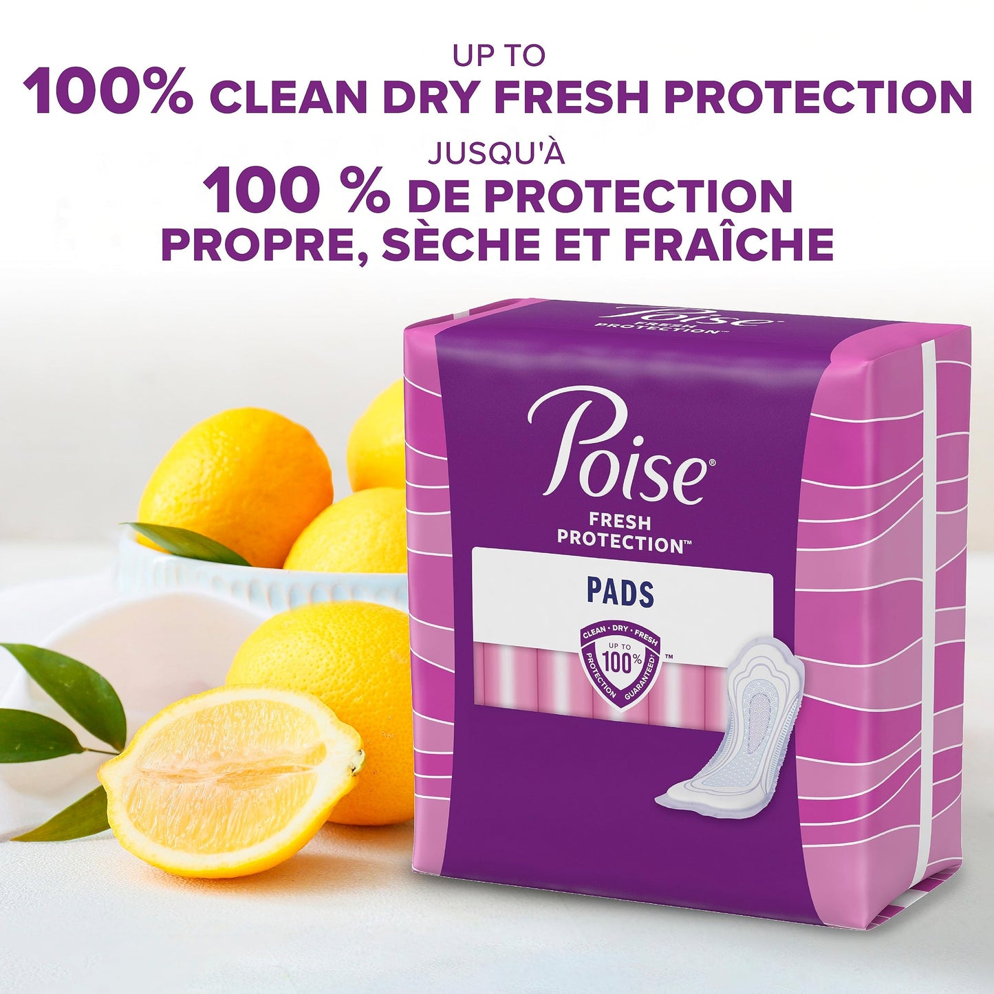 Poise Incontinence Pads for Women, Ultimate Absorbency, Long, Original Design, 108 Count (4 Packs of 27)