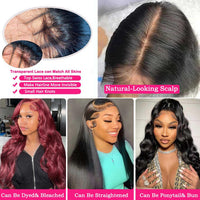 ANNELBEL 13x6 Wear and Go Glueless Body Wave Lace Front Wigs Human Hair HD Transparent Lace Frontal Wigs Pre Plucked with Baby Hair 180% Density Human Hair Wigs for Black Women 18 Inch Natural Color