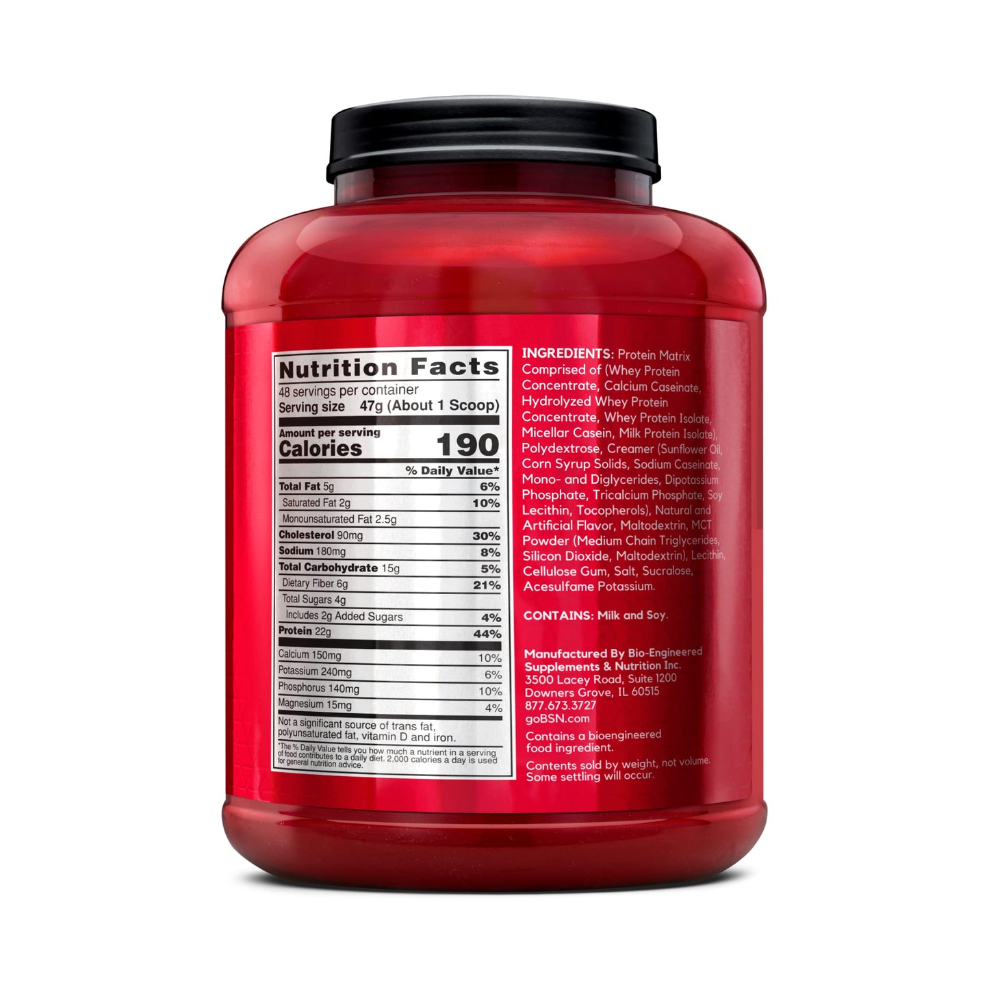 BSN SYNTHA-6 Whey Protein Powder with Micellar Casein, Milk Protein Isolate Powder, Vanilla Ice Cream, 48 Servings (Packaging May Vary)