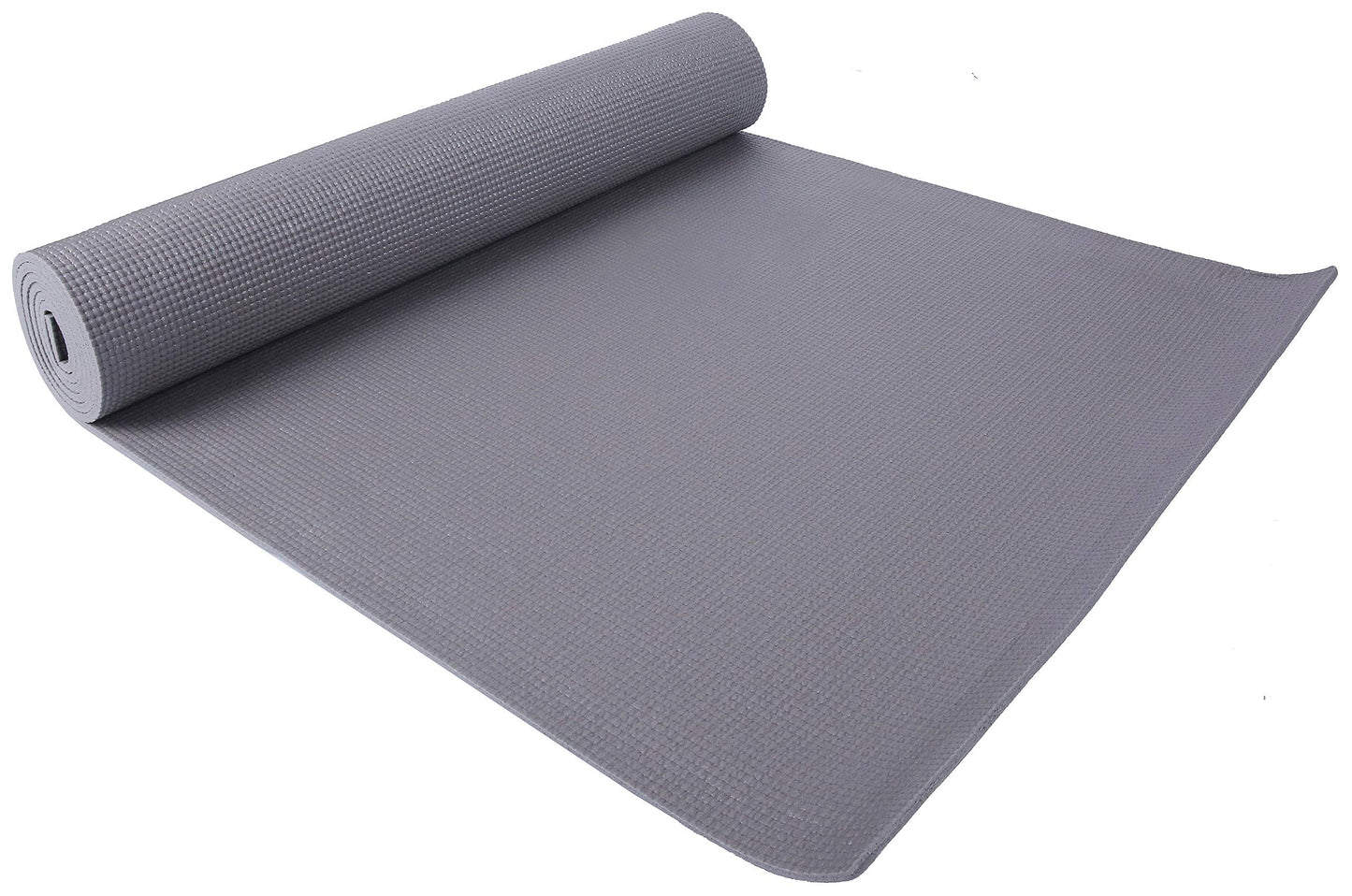 BalanceFrom GoYoga All-Purpose 1/4-Inch High Density Anti-Tear Exercise Yoga Mat with Carrying Strap , Gray