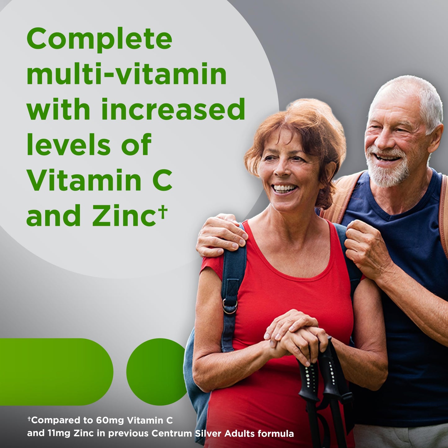 Centrum Silver Multivitamin for Adults 50 Plus, Multivitamin/Multimineral Supplement, Vitamin D3, B-Vitamins, Gluten Free, Non-GMO Ingredients, Supports Memory and Cognition in Older Adults - 220 Ct