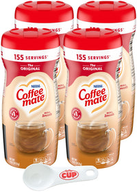 Coffee mate The Original Powder Creamer, 11 oz (Pack of 4) with By The Cup Scoop